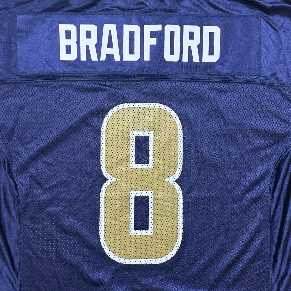 Authentic Reebok NFL St. Louis Rams #8 Sam Bradford Jersey, Medium - Picture 4 of 9
